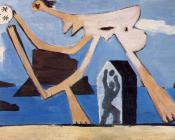 巴勃罗 毕加索 : 在海滩上玩球的人